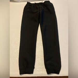 Kids Black Fleece insulated Pants Cozy Bottoms Cold Weather Large